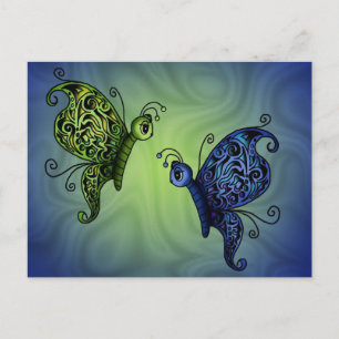 Fantasy Butterflys Postkarte