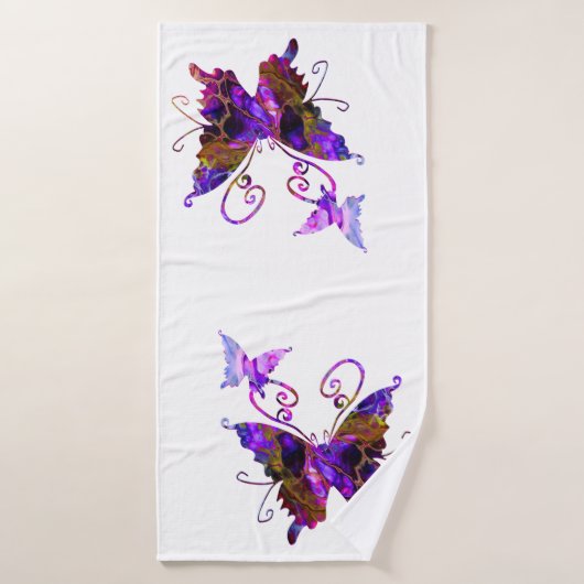 Fantasy Butterfys Badehandtuch (Badehandtuch)