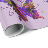 Fantasy Butterfys Geschenkpapier (Rolleneckpunkt)