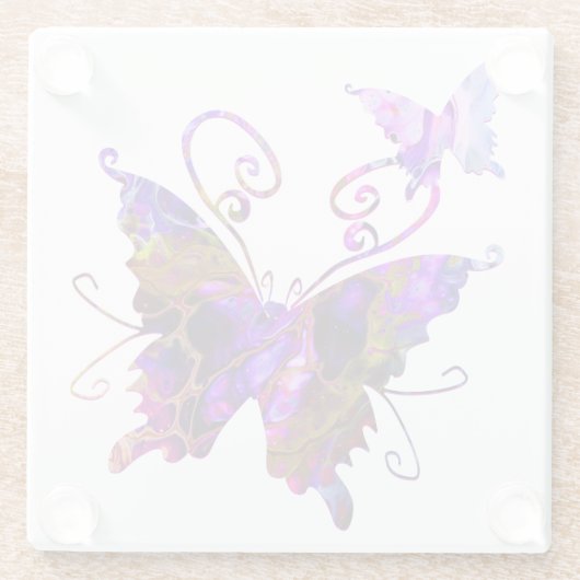 Fantasy Butterfys Glasuntersetzer (Rückseite)