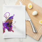 Fantasy Butterfys Handtuch (Viertel Falte)
