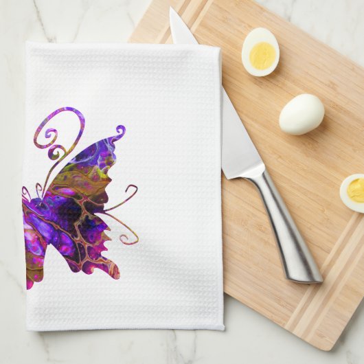 Fantasy Butterfys Handtuch (Viertel Falte)