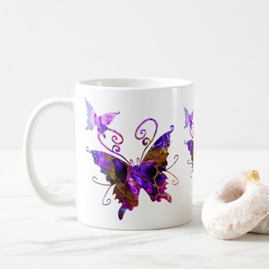 Fantasy Butterfys Kaffeetasse (Mit Donut)
