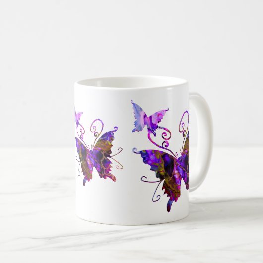 Fantasy Butterfys Kaffeetasse (VorderseiteRechts)