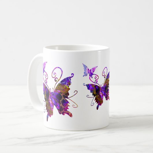 Fantasy Butterfys Kaffeetasse (Vorderseite Links)