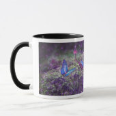 Fantasy Butterfys & Mushrooms Artwork Tasse (Links)