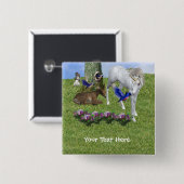 Fantasy Button für White Unicoron und Forest Frien (Vorne & Hinten)