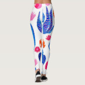 Fantasy Cacti: Dekoratives Nahtloses Muster. Leggings (Rückseite)