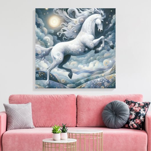 Fantasy Canvas Print Leinwanddruck (Insitu (Wohnzimmer))