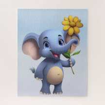 Fantasy-Cartoon-Elefant-Puzzle