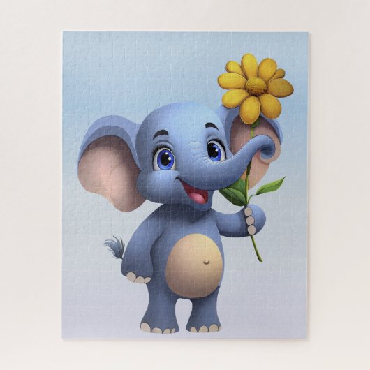 Fantasy Cartoon Elephant Jigsaw Puzzle (Vertikal)