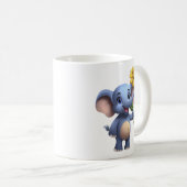 Fantasy Cartoon Elephant Tasse (VorderseiteRechts)