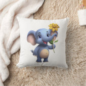 Fantasy Cartoon Elephant Throw Kissen (Decke)