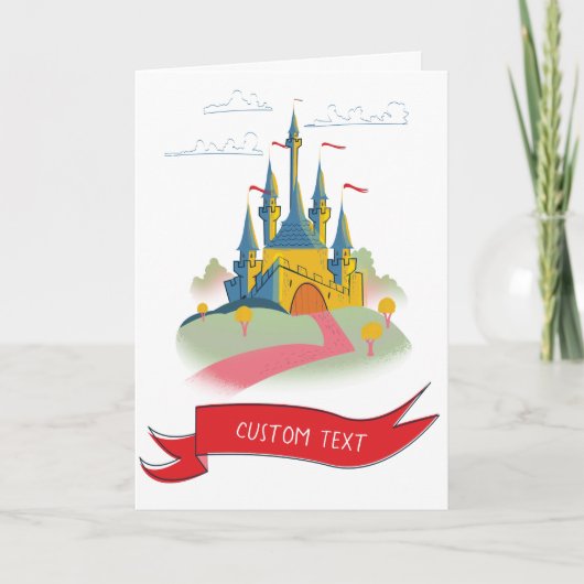 Fantasy Castle Benutzerdefinierter Text (Vorderseite)