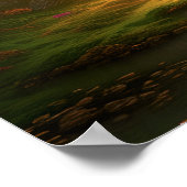 Fantasy Castle Bezaubernde Festung Kunst, Dichtung Poster (Ecke)