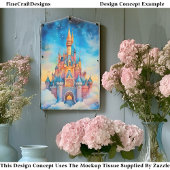 Fantasy Castle CJ9 Decoupage Seidenpapier