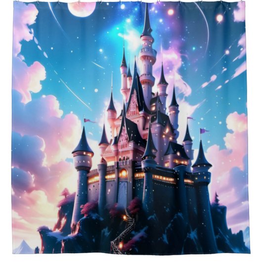 Fantasy Castle Duschvorhang (Vorderseite)
