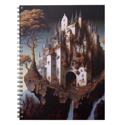 Fantasy Castle Fantasy Art Notebook Notizblock (Vorderseite)