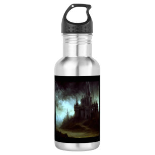 Fantasy Castle Furchteinflößende Landschaft 1 Edelstahlflasche