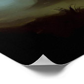 Fantasy Castle Furchteinflößende Landschaft 1 Poster (Ecke)