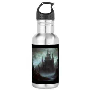 Fantasy Castle Furchteinflößende Landschaft 3 Edelstahlflasche