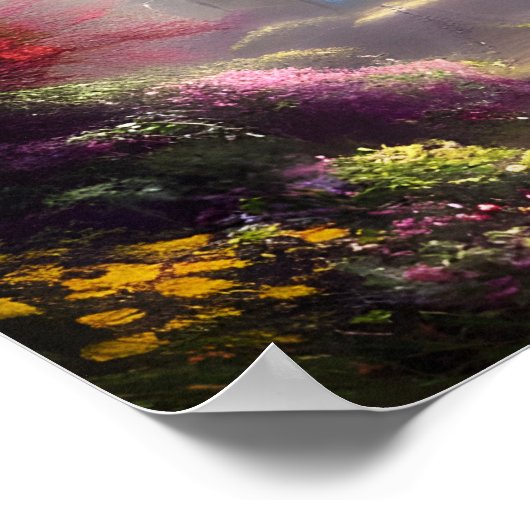 Fantasy Castle Garden Poster (Ecke)