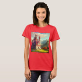 Fantasy Castle Happy Landschaft 1 T-Shirt (Vorne ganz)