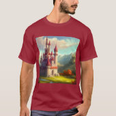 Fantasy Castle Happy Landschaft 1 T-Shirt (Vorderseite)