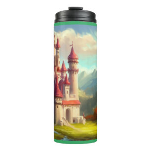 Fantasy Castle Happy Landschaft 1 Thermosbecher