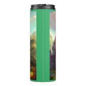 Fantasy Castle Happy Landschaft 1 Thermosbecher (Rückseite)