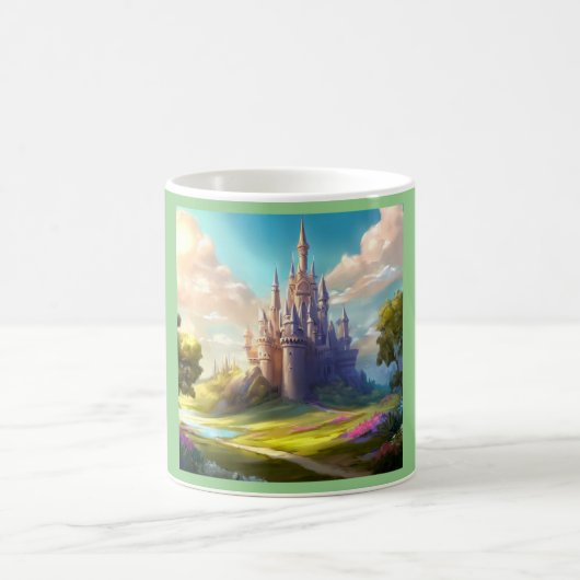 Fantasy Castle Happy Landschaft 2 Kaffeetasse (Mittel)