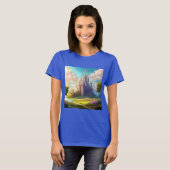 Fantasy Castle Happy Landschaft 2 T-Shirt (Vorne ganz)