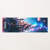 Fantasy Castle Individuelle Name Doppelseitig Yogamatte (Vorderseite (Horizontal))