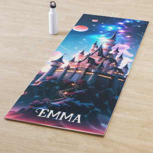 Fantasy Castle Individuelle Name Doppelseitig Yogamatte