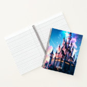 Fantasy Castle Individuelle Name Notizblock (Innenseite)