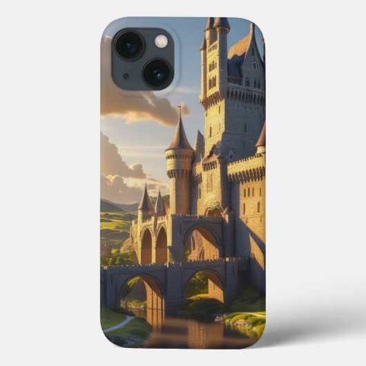 Fantasy Castle iPhone Case - Mittelalterliche Kuns (Rückseite)
