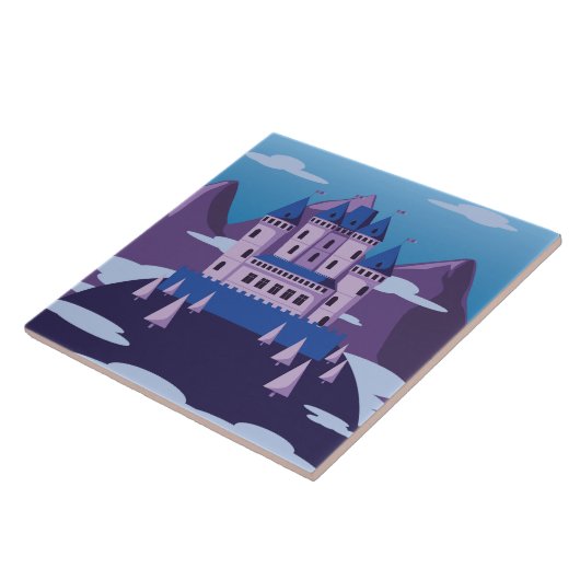 Fantasy Castle Keramik Fliese (Seite)