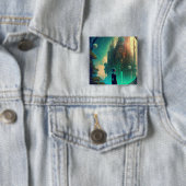 Fantasy Castle Landschaft Button (Beispiel)