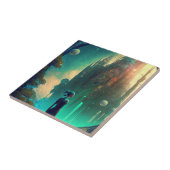 Fantasy Castle Landschaft Fliese (Seite)