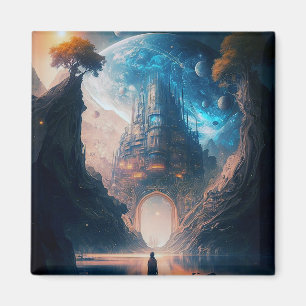 Fantasy Castle Landschaft Magnet