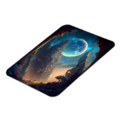 Fantasy Castle Landschaft Magnet (Linke Seite)