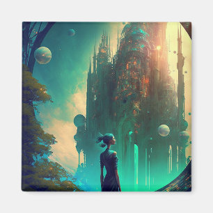 Fantasy Castle Landschaft Magnet