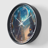 Fantasy Castle Landschaft Uhr (Winkel)