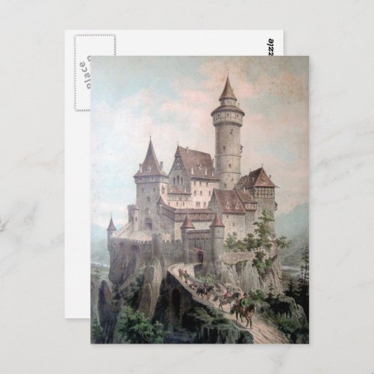 Fantasy Castle Postkarte (Vorne/Hinten)