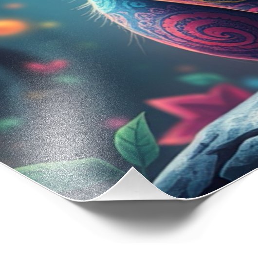 Fantasy Cat Fotodruck (Ecke)