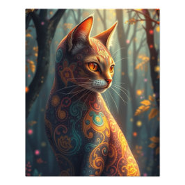 Fantasy Cat Fotodruck