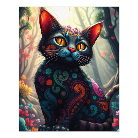 Fantasy Cat Fotodruck (Vorne)