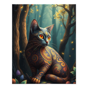 Fantasy Cat Fotodruck