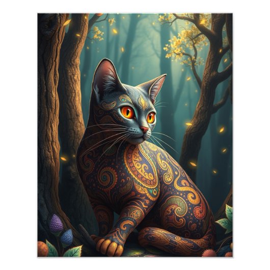Fantasy Cat Fotodruck (Vorne)