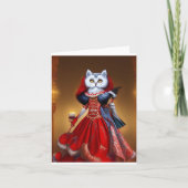 Fantasy Cat Notecard #NC02 Dankeskarte (Vorderseite)